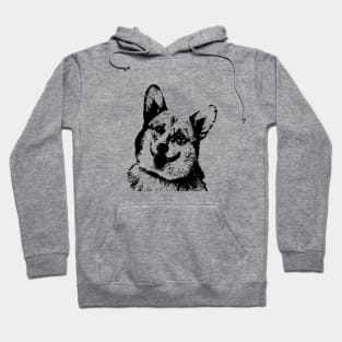 Corgi Pen and Ink Art Hoodie